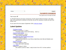 Tablet Screenshot of cookbook.houseoftucker.com